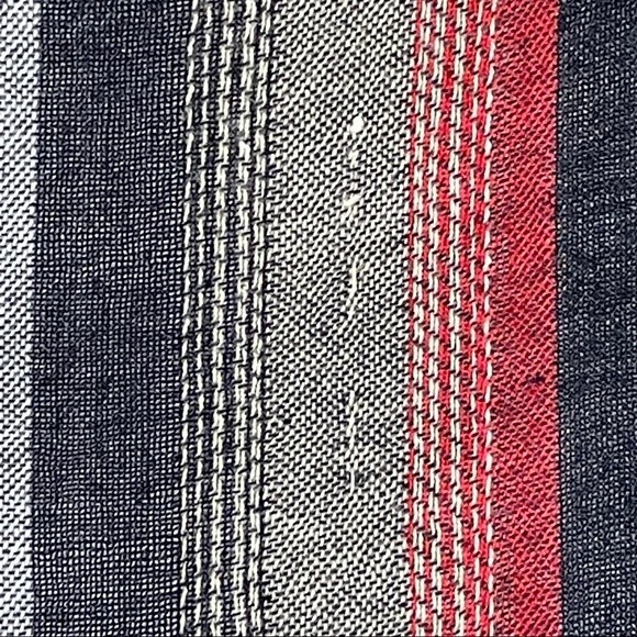 Vintage Ben Goodman Striped Scarf with Fringe - Picture 4 of 5